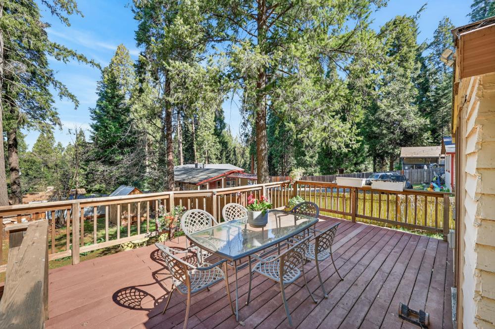 2925 Maple Avenue Pollock Pines, CA 95726 - Photo 26 of 42 a view of balcony with wooden floor and outdoor seating