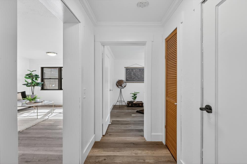 2925 Maple Avenue Pollock Pines, CA 95726 - Photo 30 of 42 a view of a hallway with a livingroom and a bathroom with sink