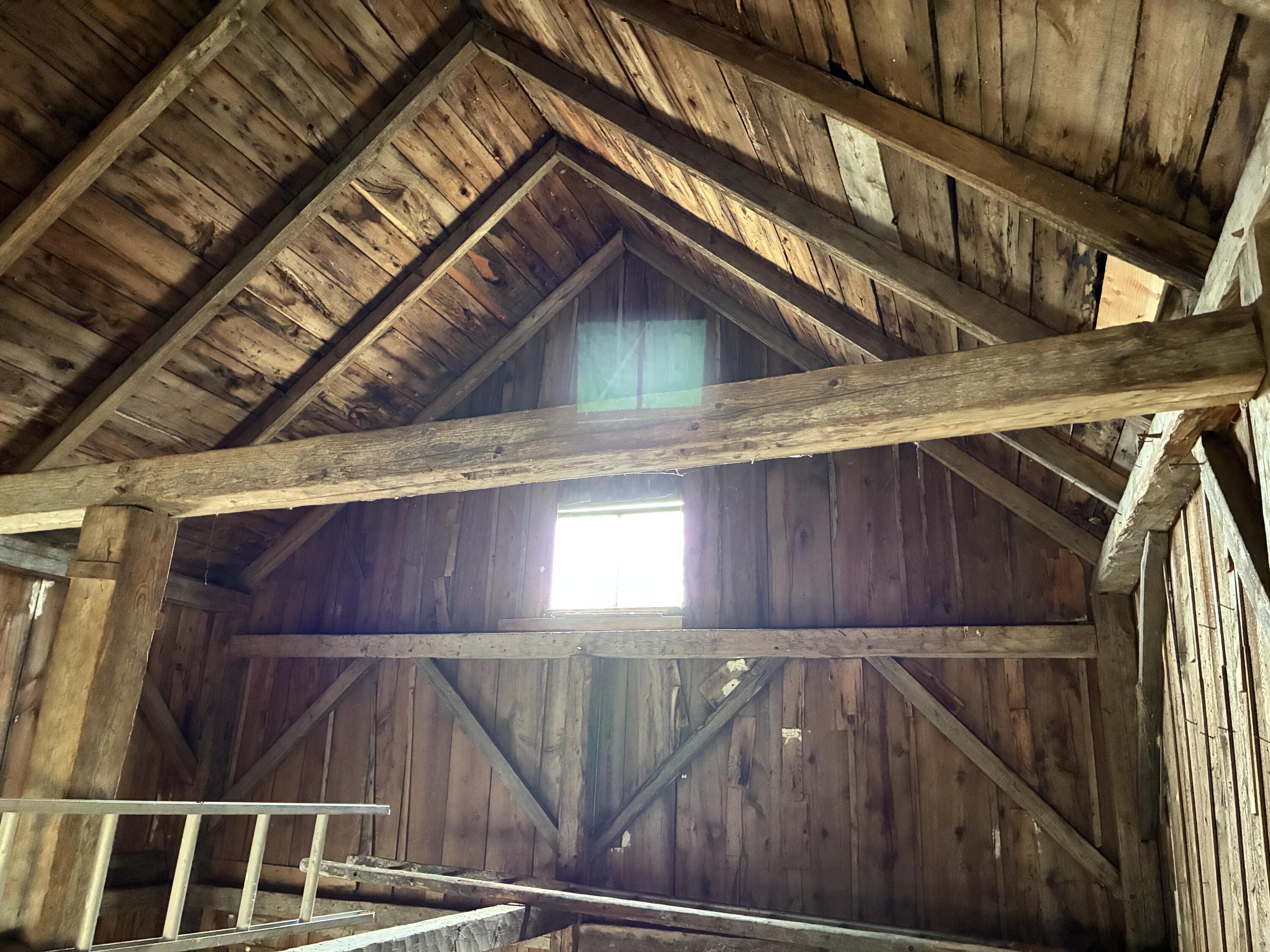 743 South Gouldsboro Road Gouldsboro, ME 04607 - Photo 25 of 38 Barn rafters.