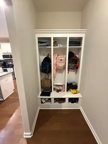 a room with gym equipment