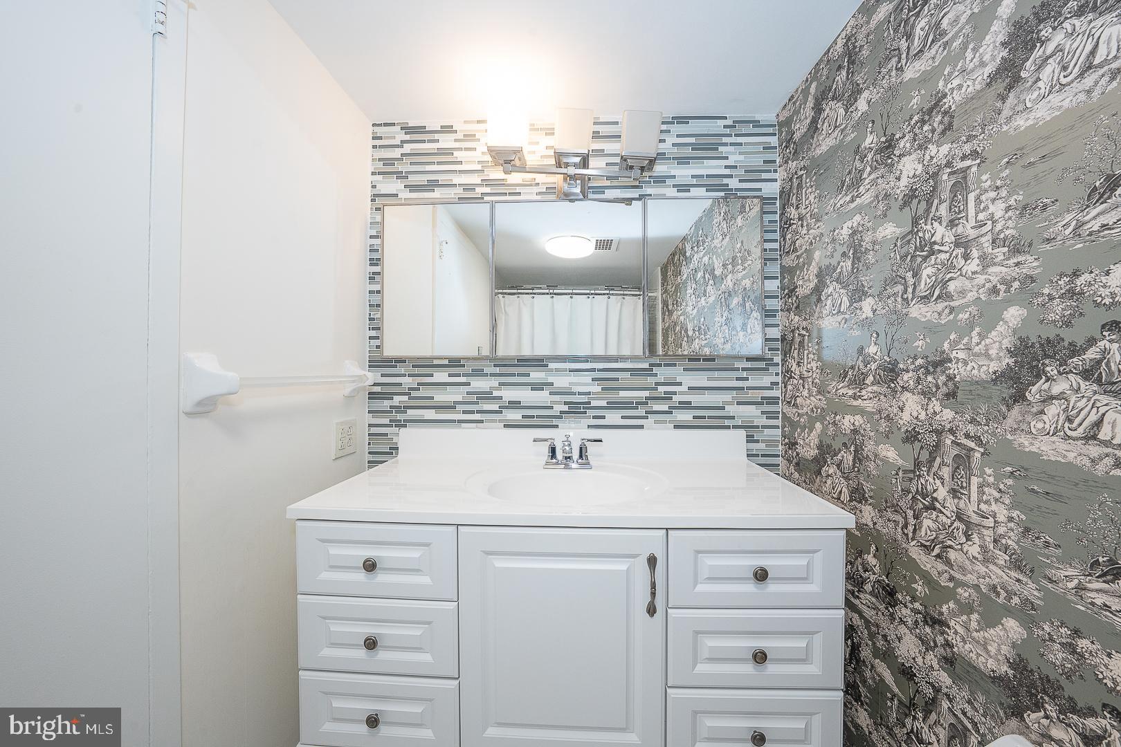 20 Conshohocken State Road, Unit 203 Bala Cynwyd, PA 19004 - Photo 25 of 35 a bathroom with a sink and a mirror