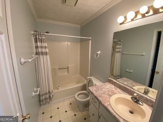 1117 Boss Hardy Road Auburn, GA 30011 - Photo 12 of 19 a bathroom with a granite countertop sink toilet and shower