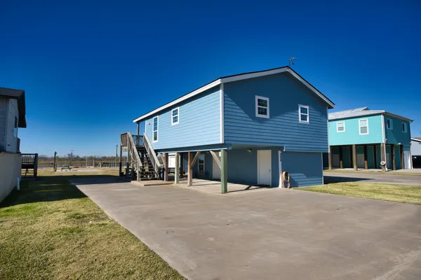 a view of a house with a patio