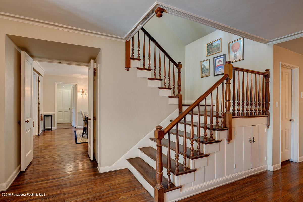 721 Madre Street Pasadena, CA 91107 - Photo 38 of 82 a view of entryway with wooden floor and stairs