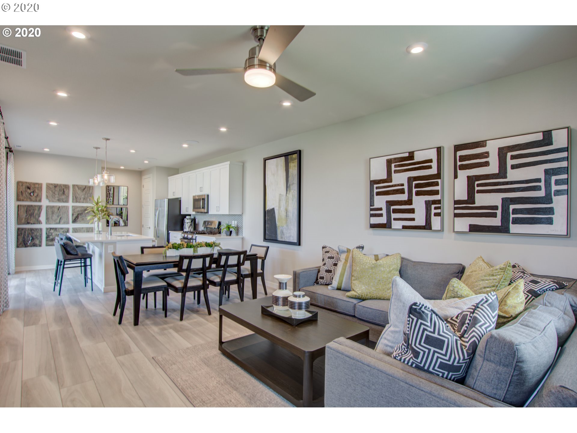 8247 Southeast Kinnaman Road Hillsboro, OR 97123 - Photo 21 of 26 a living room with furniture and wooden floor