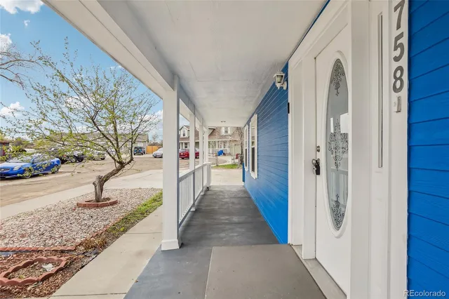a view of a path along with trees