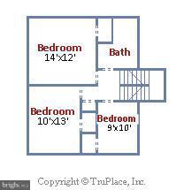 1945 Foxhall Road McLean, VA 22101 - Photo 29 of 30 Upper Level I floor plan