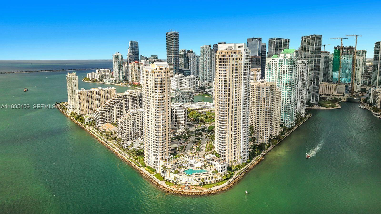a view of a city with tall buildings