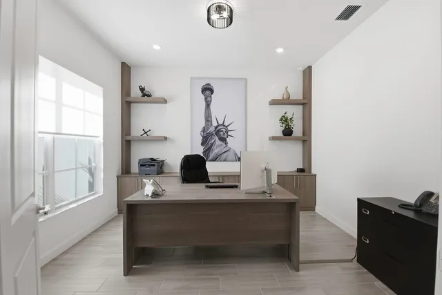 a view of a city and lake view