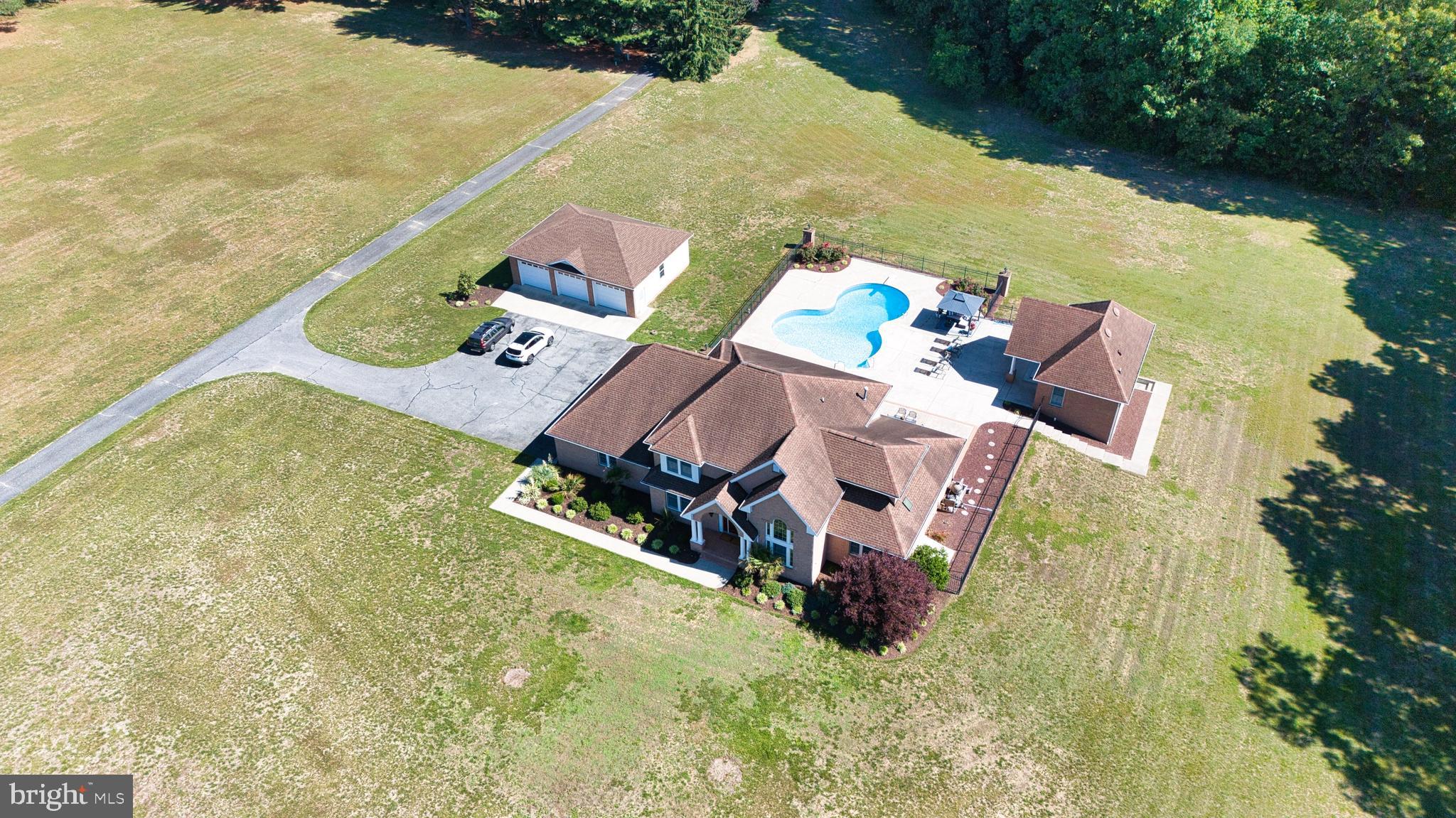 3298 Canterbury Road Milford, DE 19963 - Photo 70 of 74 Aerial Overhead - Backyard Oasis