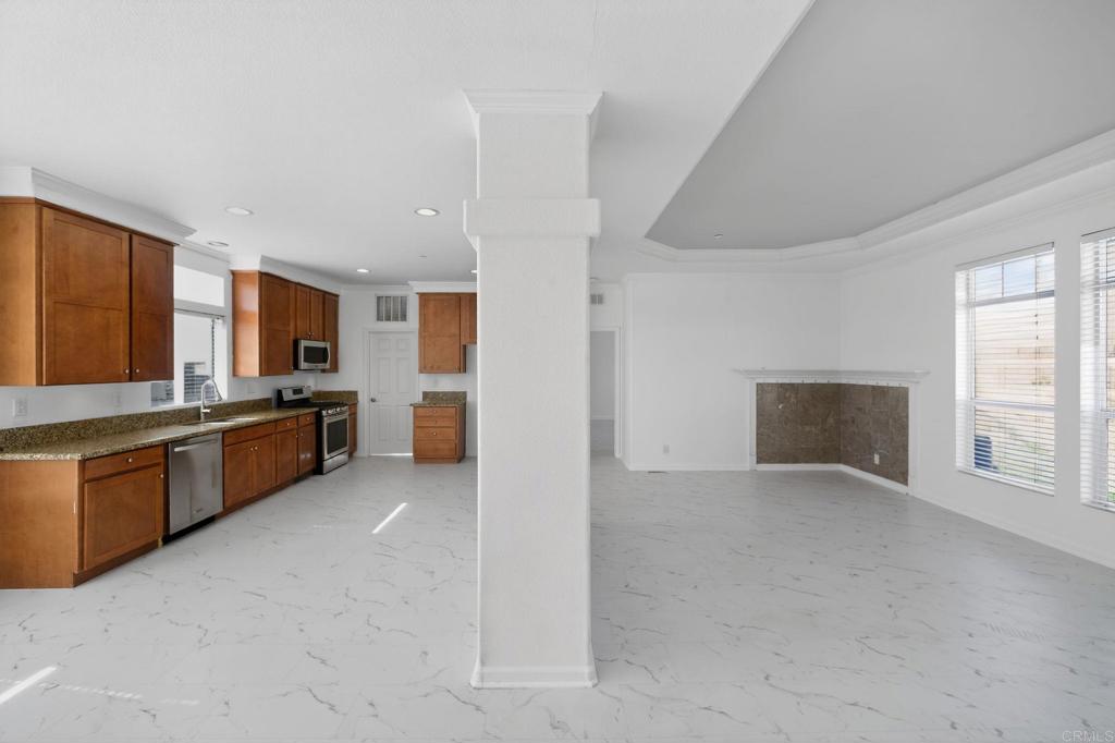 37455 Brandon Road Anza, CA 92539 - Photo 10 of 26 a large kitchen with a large counter top and stainless steel appliances