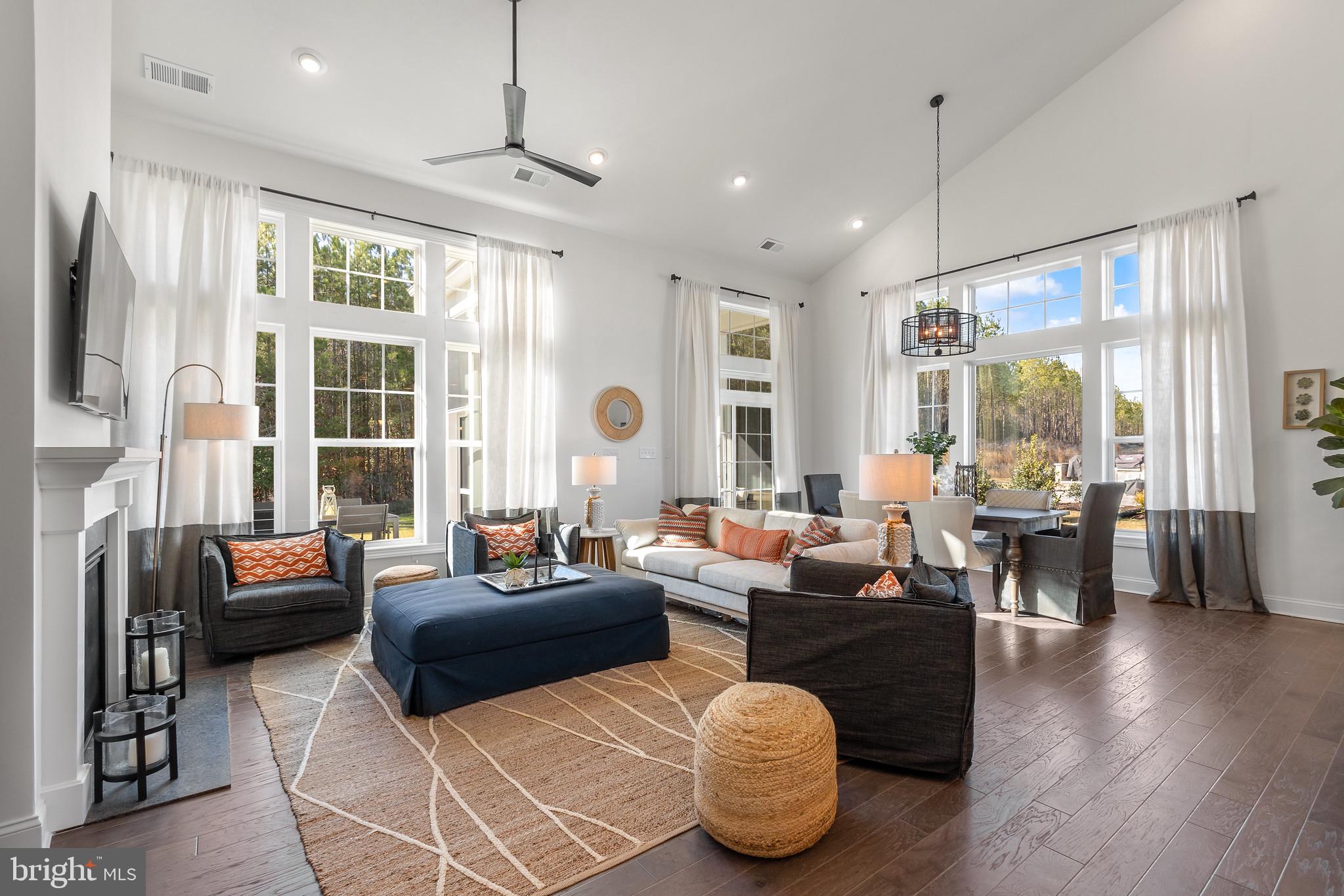 19637 Milo Road Lewes, DE 19958 - Photo 3 of 19 a living room with fireplace furniture and a large window