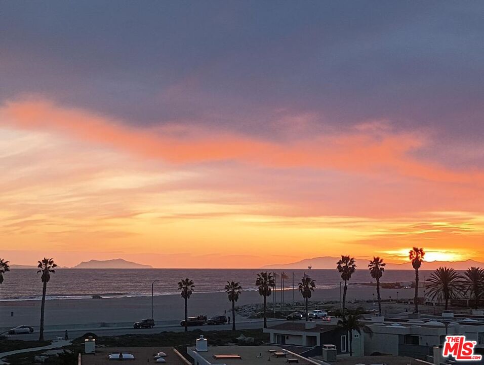 a view of a city with ocean