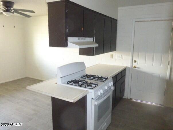 401 Greenwich Road Kearny, AZ 85137 - Photo 11 of 25 a kitchen with stainless steel appliances a stove a sink and a refrigerator