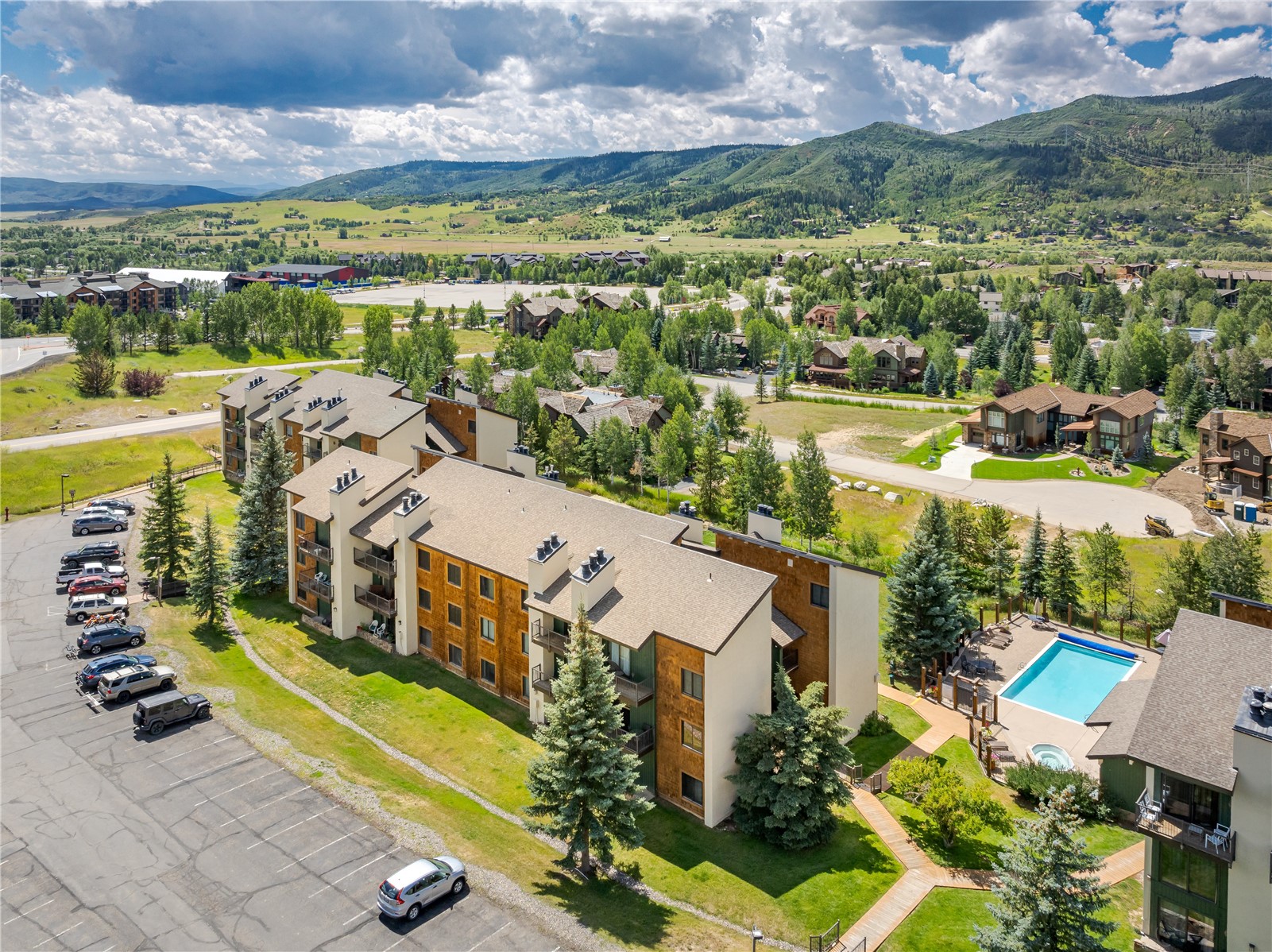 1945 Cornice Road, Unit 2221 Steamboat Springs, CO 80487 - Photo 23 of 24 an aerial view of residential houses with outdoor space