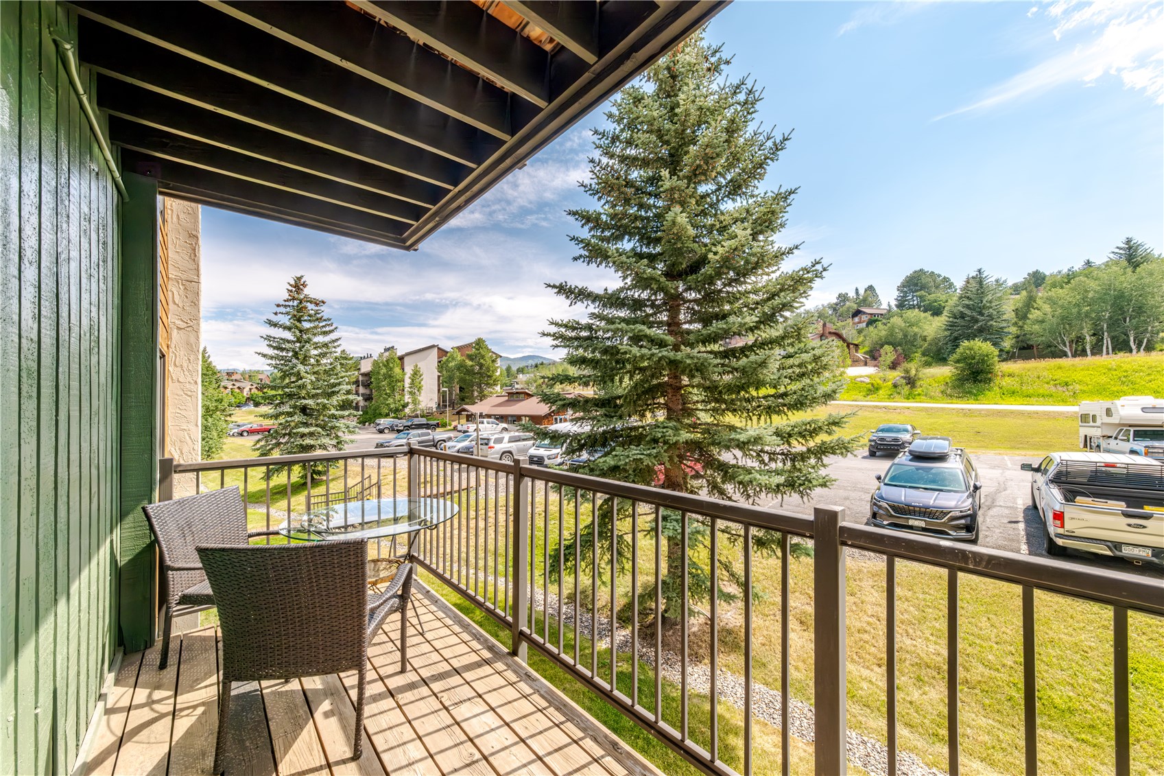 1945 Cornice Road, Unit 2221 Steamboat Springs, CO 80487 - Photo 6 of 24 a view of a balcony with lake view