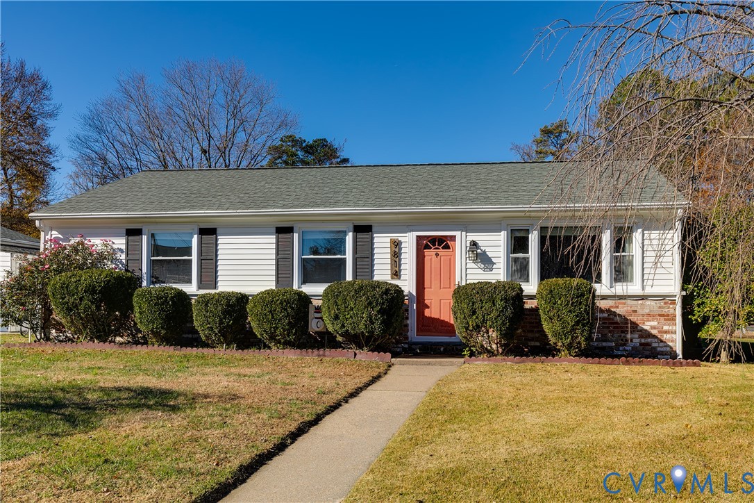 a front view of a house with porch