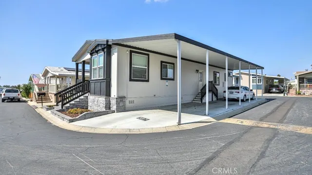 a view of a house with entertaining space