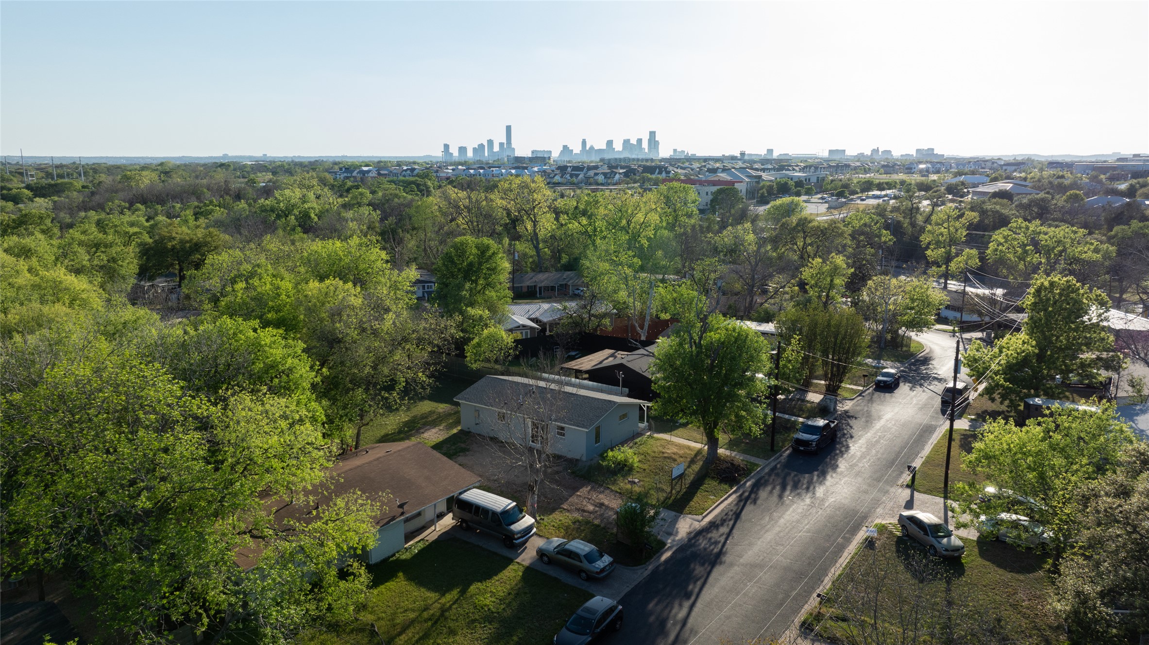 4902 Blueberry Trail, Unit 2 & 3 Austin, TX 78723 - Photo 21 of 38 an aerial view of a house with a yard