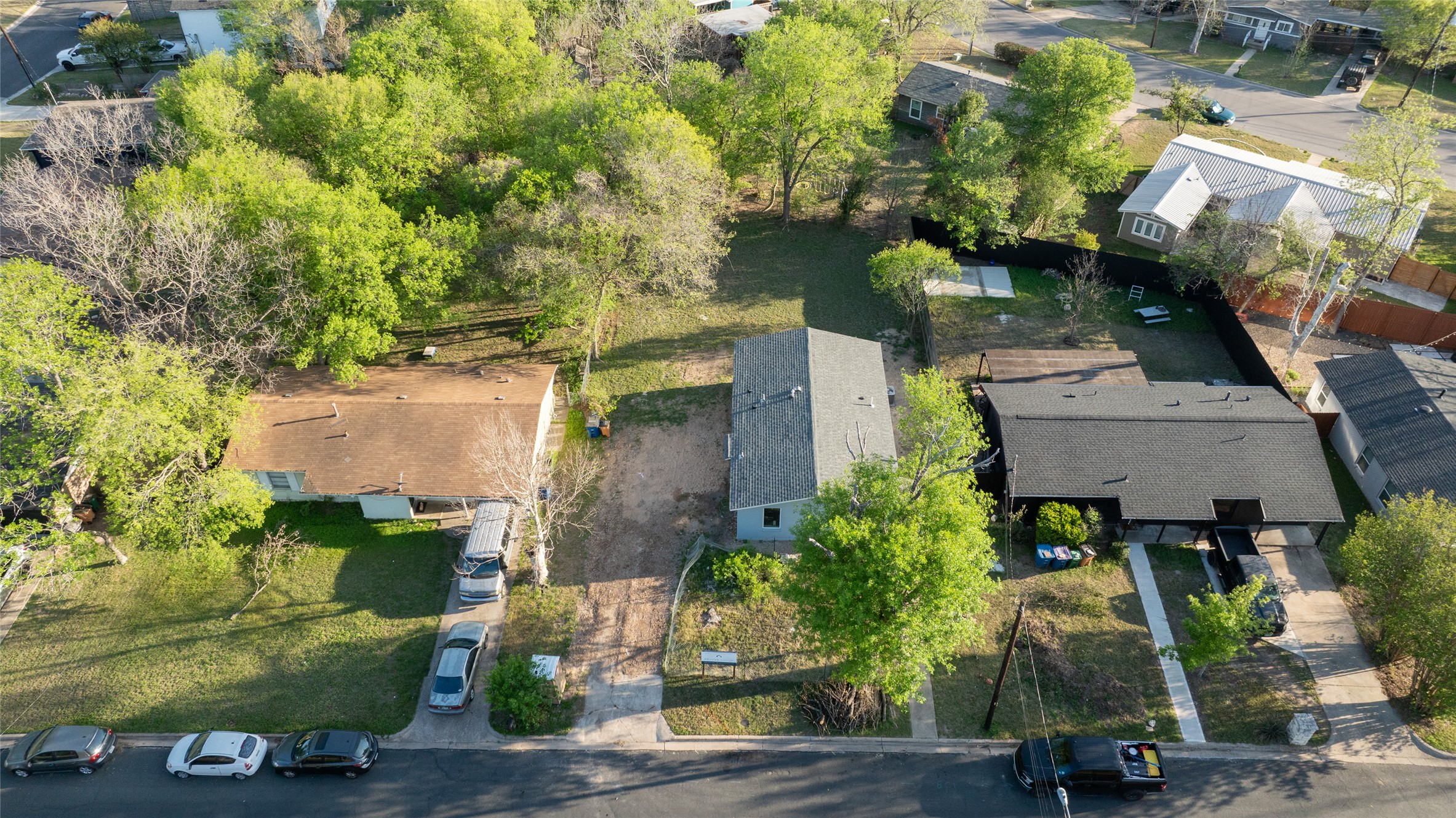 4902 Blueberry Trail, Unit 2 & 3 Austin, TX 78723 - Photo 35 of 38 an aerial view of a house with a garden