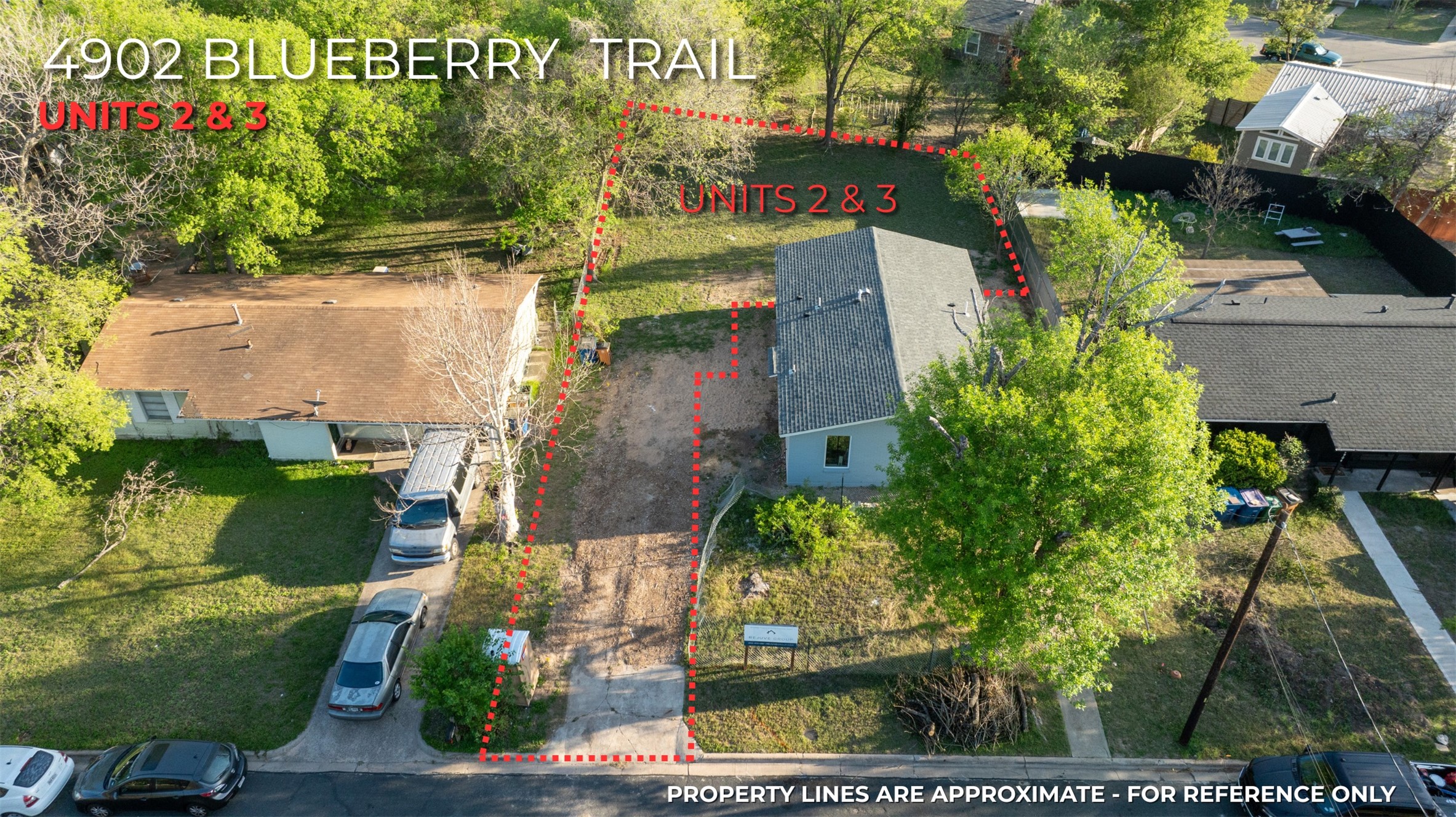 4902 Blueberry Trail, Unit 2 & 3 Austin, TX 78723 - Photo 6 of 38 an aerial view of a house