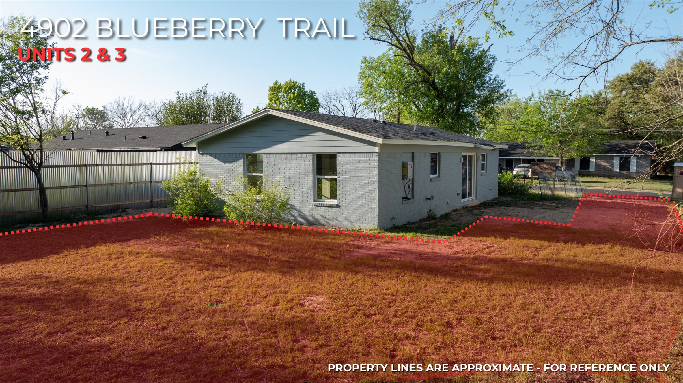 4902 Blueberry Trail, Unit 2 & 3 Austin, TX 78723 - Photo 8 of 38 a view of outdoor space and yard