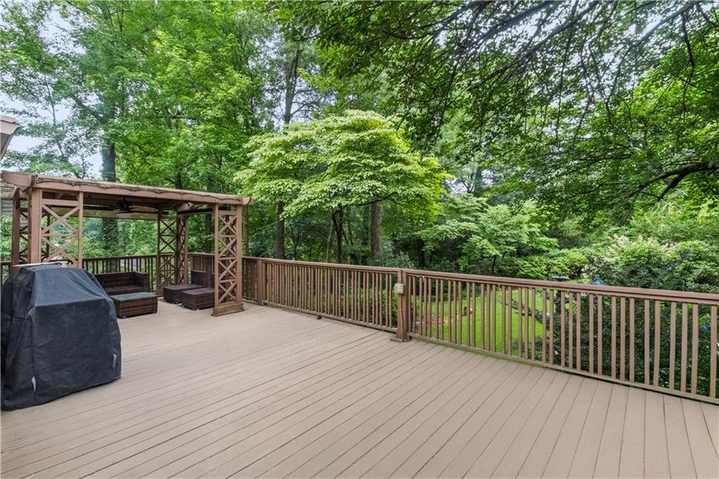 3711 Frey Lake Road Northwest Kennesaw, GA 30144 - Photo 37 of 37 a view of balcony with deck and outdoor seating