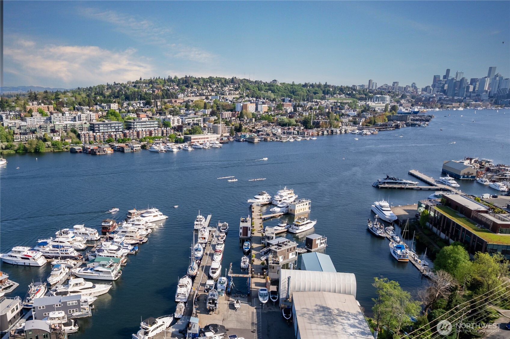 2309 North Northlake Way, Unit 12 Seattle, WA 98103 - Photo 4 of 9 an aerial view of a city