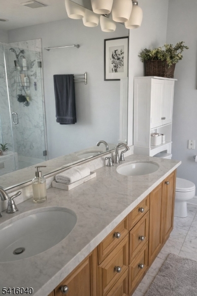 812 Old York Road Raritan, NJ 08869 - Photo 9 of 16 a bathroom with double sink and a mirror