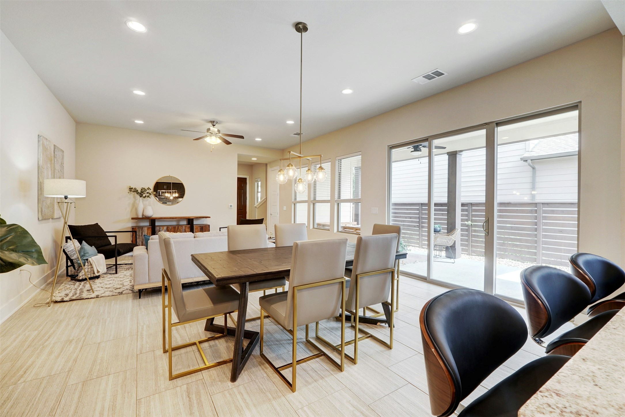 1603 Arcilla Street Austin, TX 78741 - Photo 9 of 36 a view of a dining room with furniture window and outside view