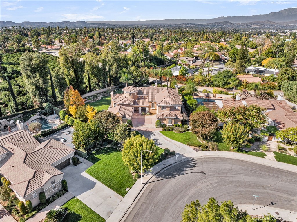 2542 Adage Way Riverside, CA 92506 - Photo 56 of 59 an aerial view of a house with a garden
