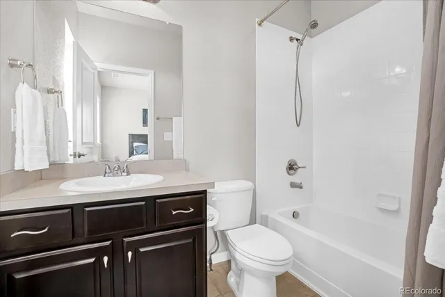 a view of a balcony with wooden floor