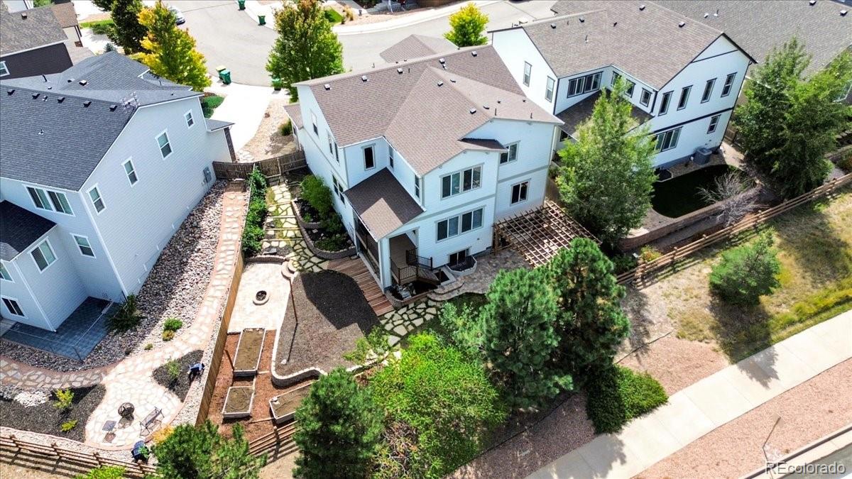 1767 Ghost Dance Circle Castle Rock, CO 80108 - Photo 44 of 48 an aerial view of a house