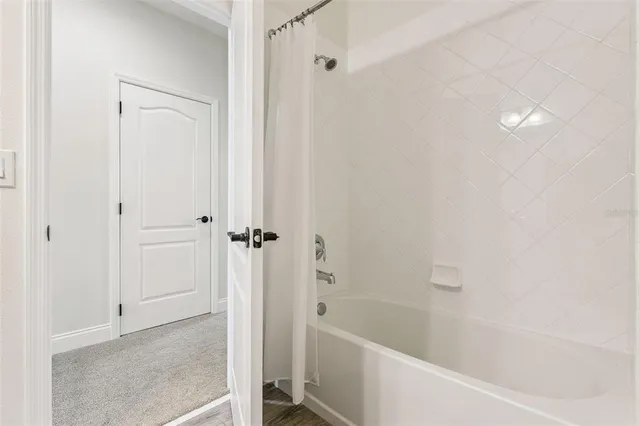 a view of a swimming pool with a lake view