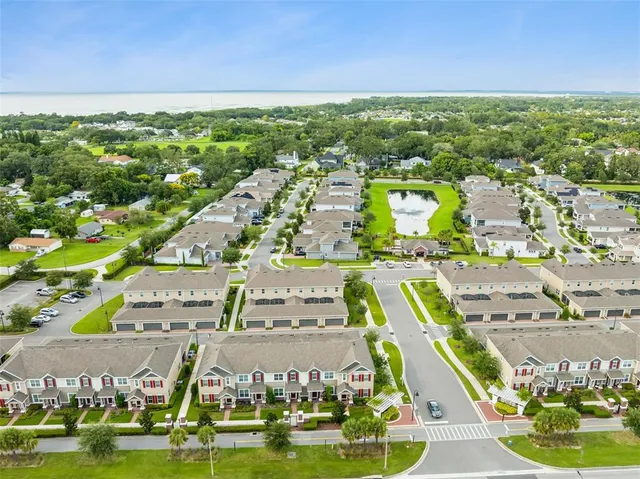 a blue sign that is on the side of a road