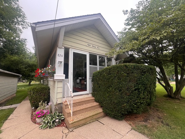 a front view of a house