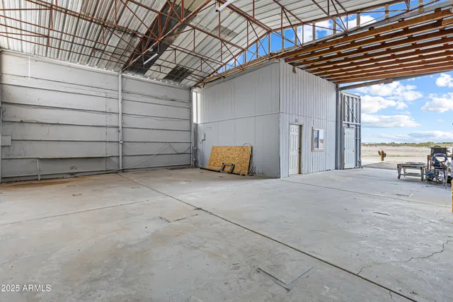 a view of parking area