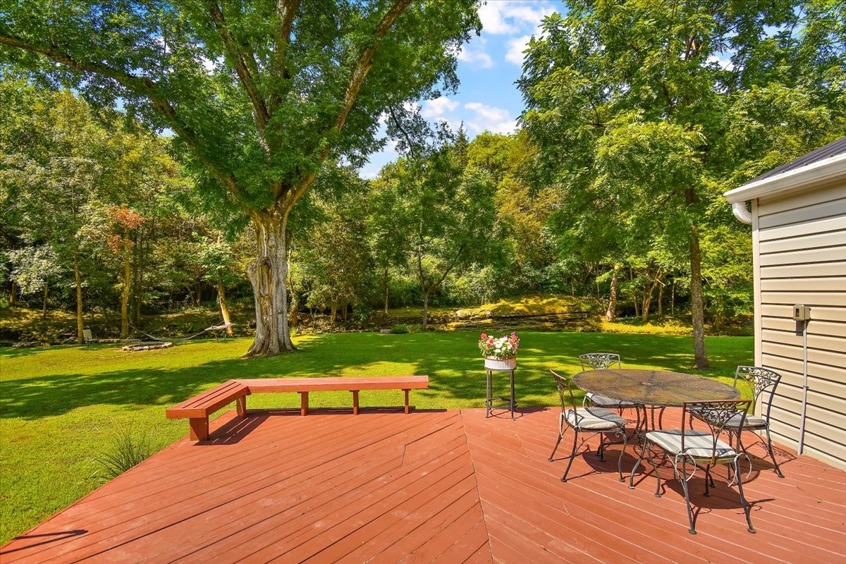 1570 Wolf Creek Road Silver Point, TN 38582 - Photo 18 of 40 a view of a swimming pool with lawn chairs and a big yard