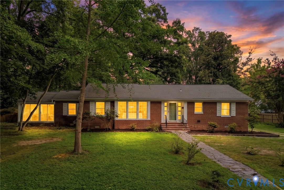 1136 Overbrook Road Petersburg, VA 23805 - Photo 1 of 51 Brick ranch-style residence featuring a dark shing