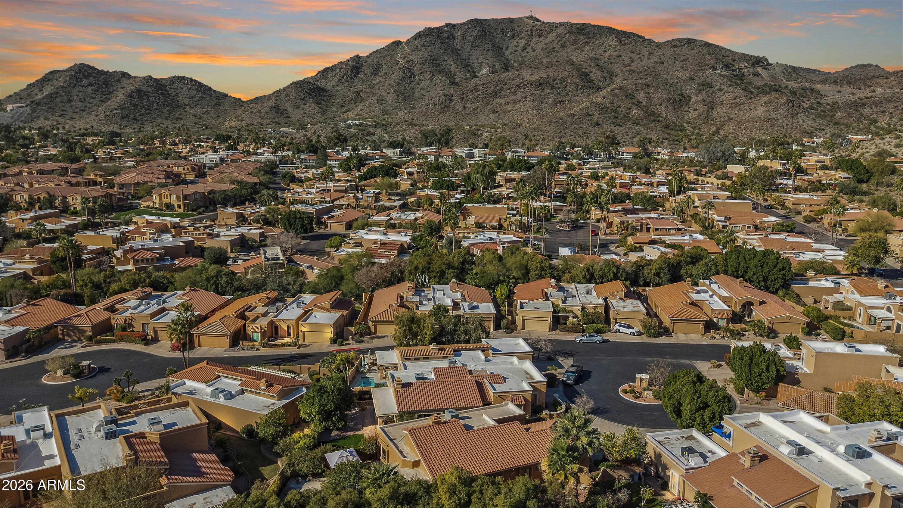 10847 North 11th Street Phoenix, AZ 85020 - Photo 47 of 57 Sunset over the mountain