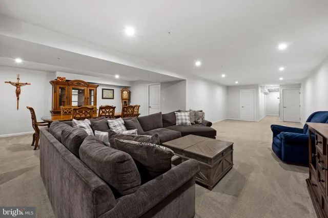 an aerial view of residential building with parking space