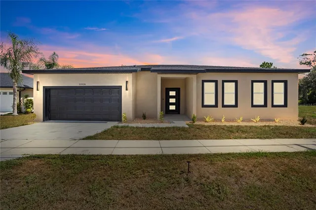 a front view of a house