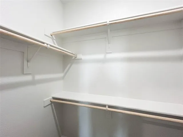 a close view of closet