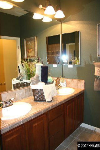 530 Seattle Slew Court Reno, NV 89521 - Photo 3 of 9 a bathroom with a sink and a mirror
