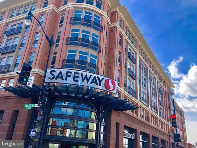 a front view of a building