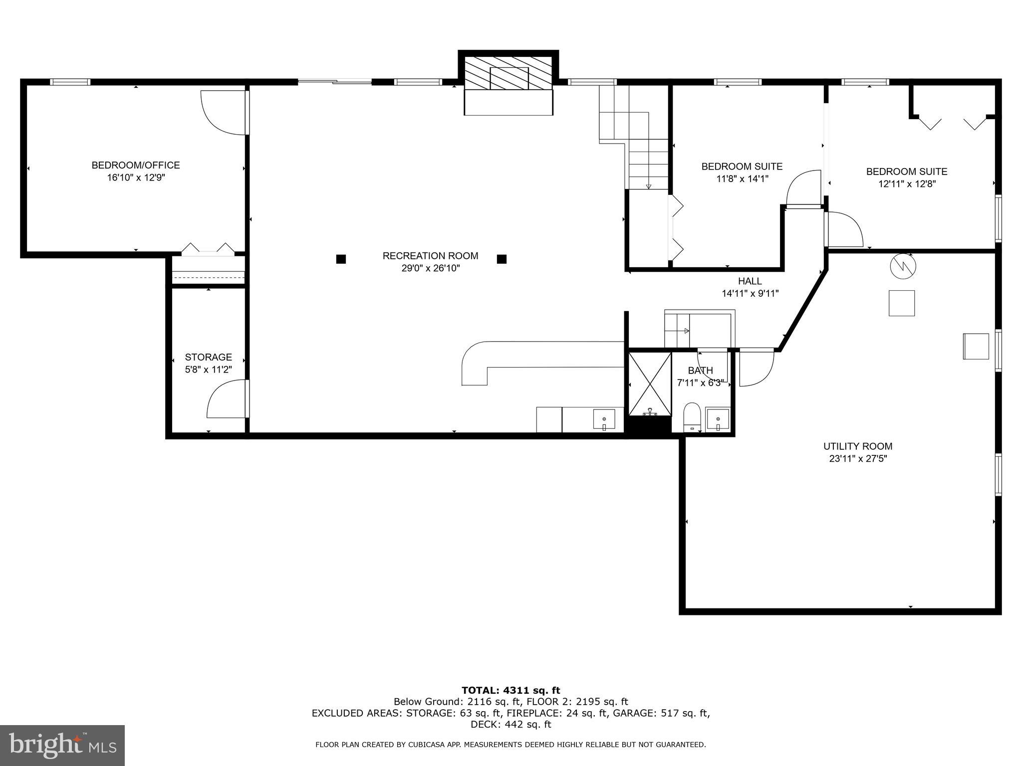 320 East Ridgely Road Lutherville-Timonium, MD 21093 - Photo 77 of 78 Floor Plan - Lower Level