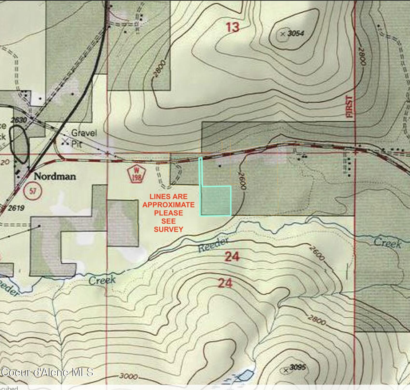 Lot 3 Reeder Bay Road Nordman, ID 83848 - Photo 20 of 21 Lot 3 Topo
