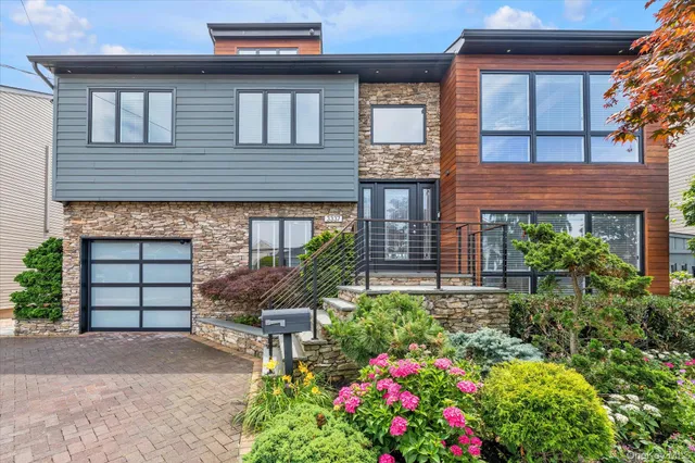 a house view with a garden space
