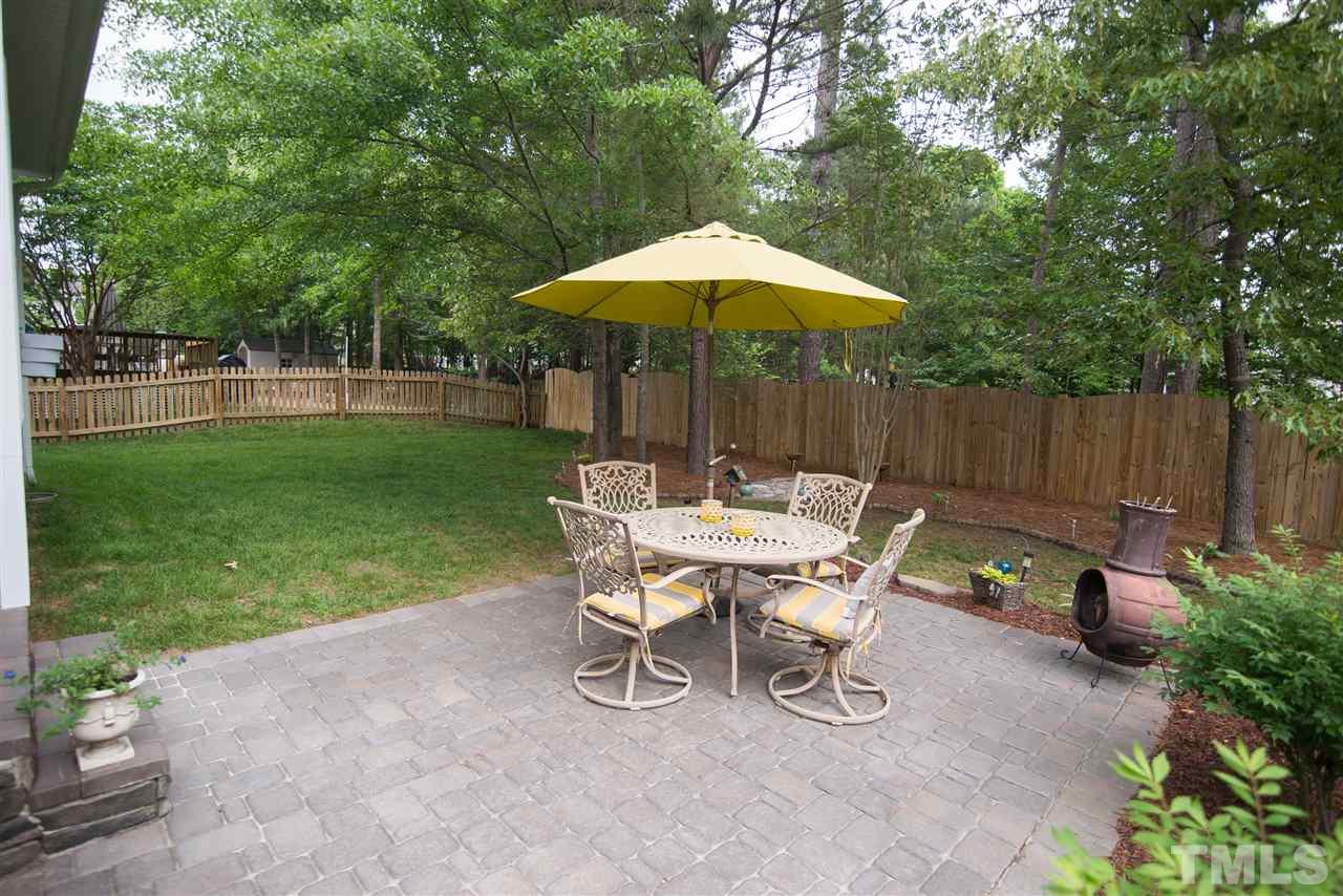 10715 Friendly Neighbor Lane Raleigh, NC 27614 - Photo 22 of 25 Wooded view from your beautiful brick paver patio!