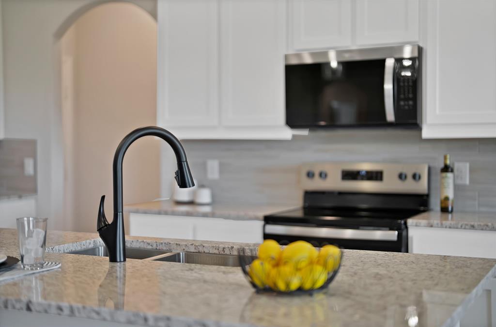 113 Panther Loop Mabank, TX 75147 - Photo 13 of 15 a kitchen with a stove and a microwave